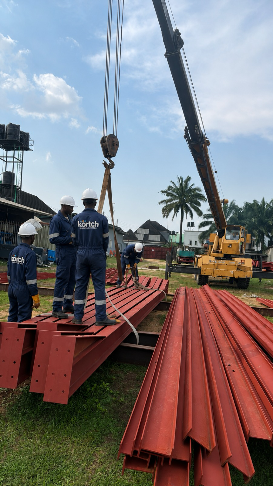 Kortch engineers on fabrication works